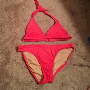 JCrew Coral bikini, size medium